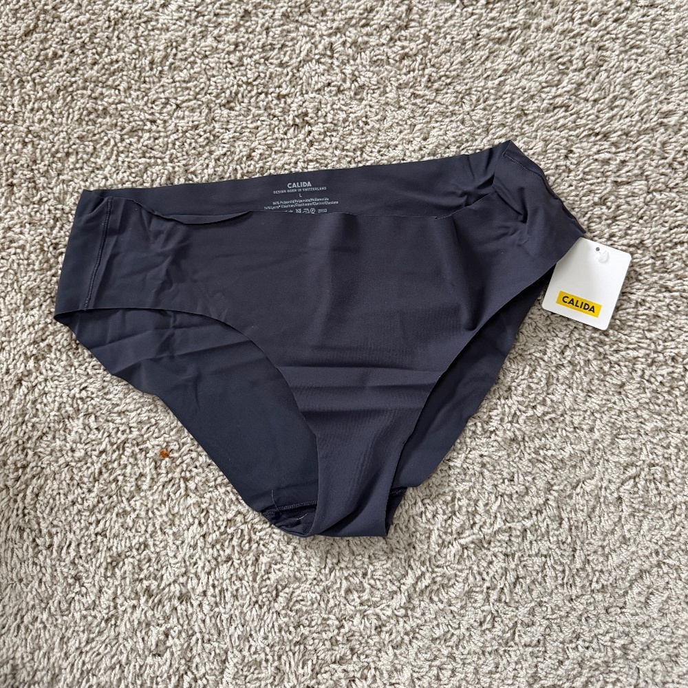 Calida Silhouette Seamless Cotton Panty Navy L
